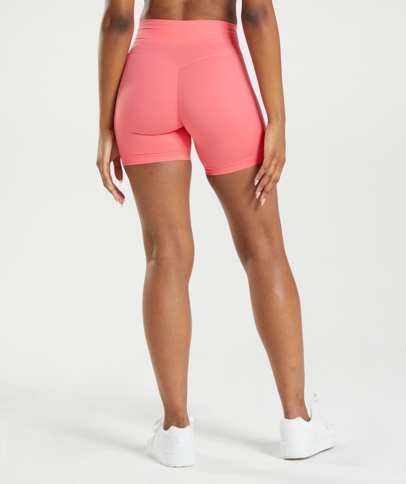 Women's Gymshark Whitney Mesh Shorts Pink | CA 6N7DA0